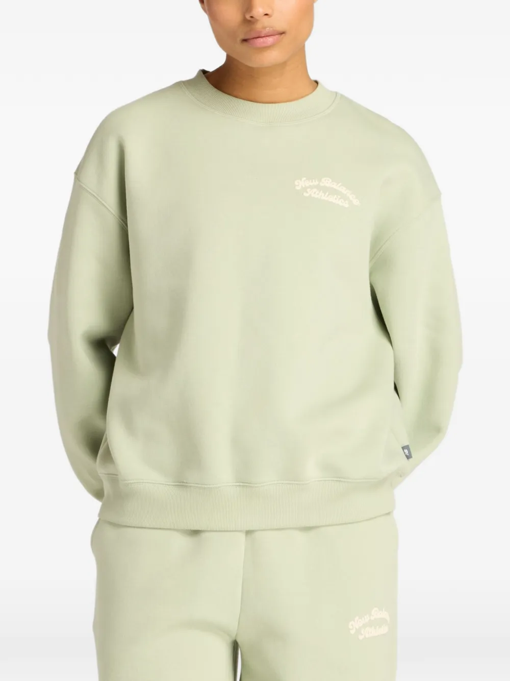 New Balance Felpa con logo - Verde