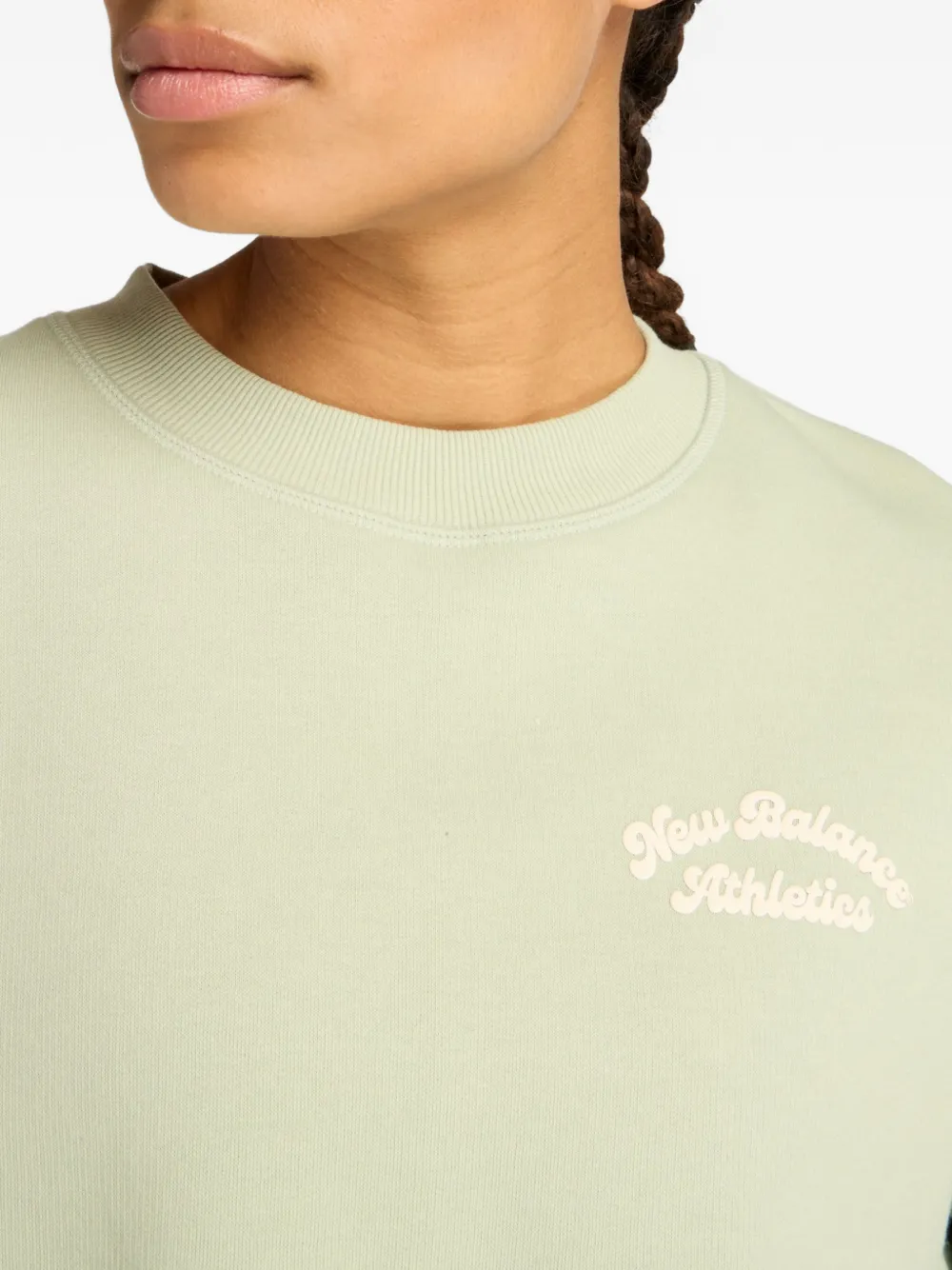New Balance Sweater met logo Groen