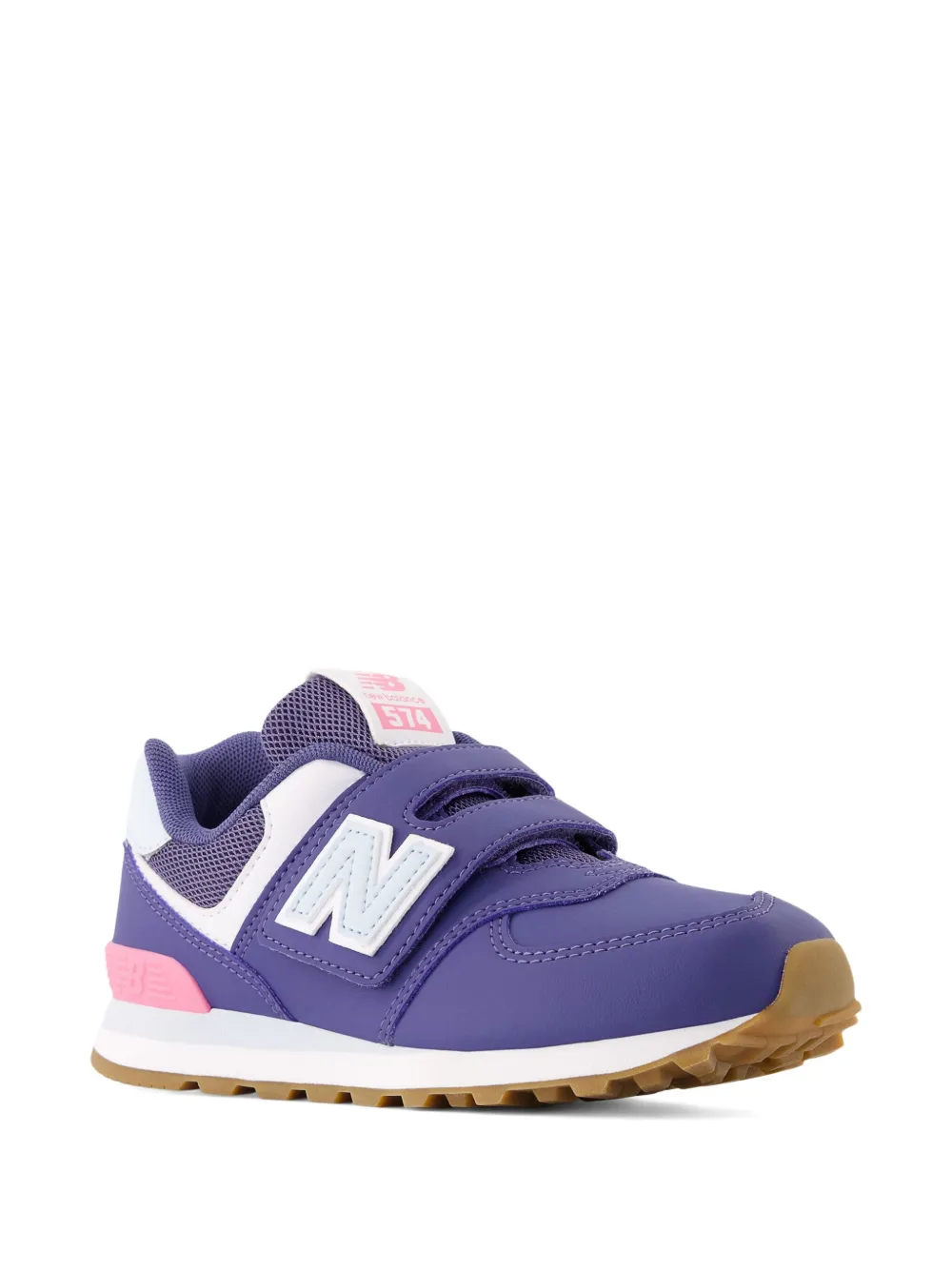 New Balance Kids 574 klittenband sneakers Blauw
