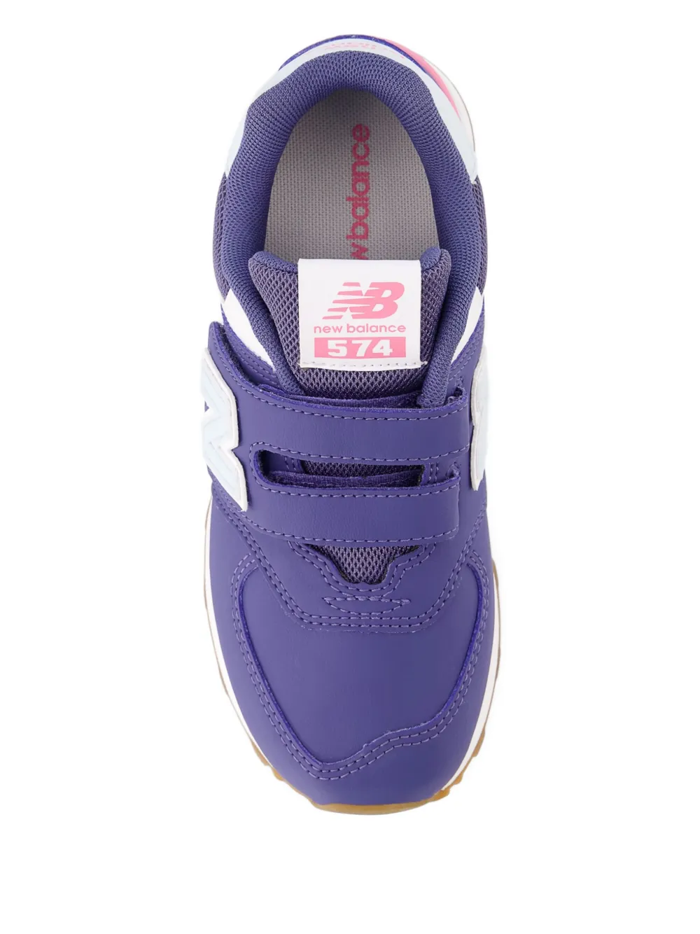 New Balance Kids 574 klittenband sneakers Blauw