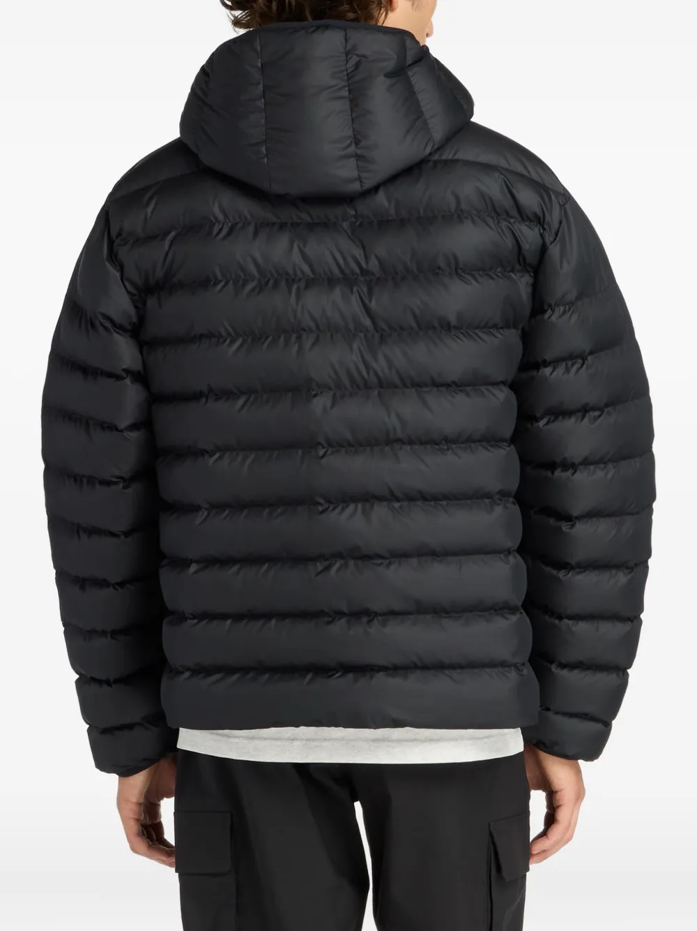 New Balance Donsjack met capuchon Zwart