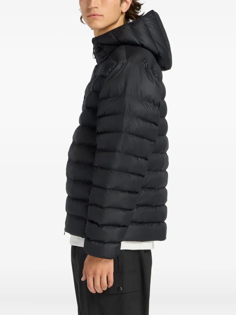 New Balance Donsjack met capuchon Zwart