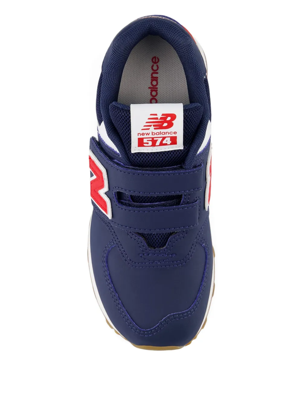 New Balance Kids 574 klittenband sneakers Blauw