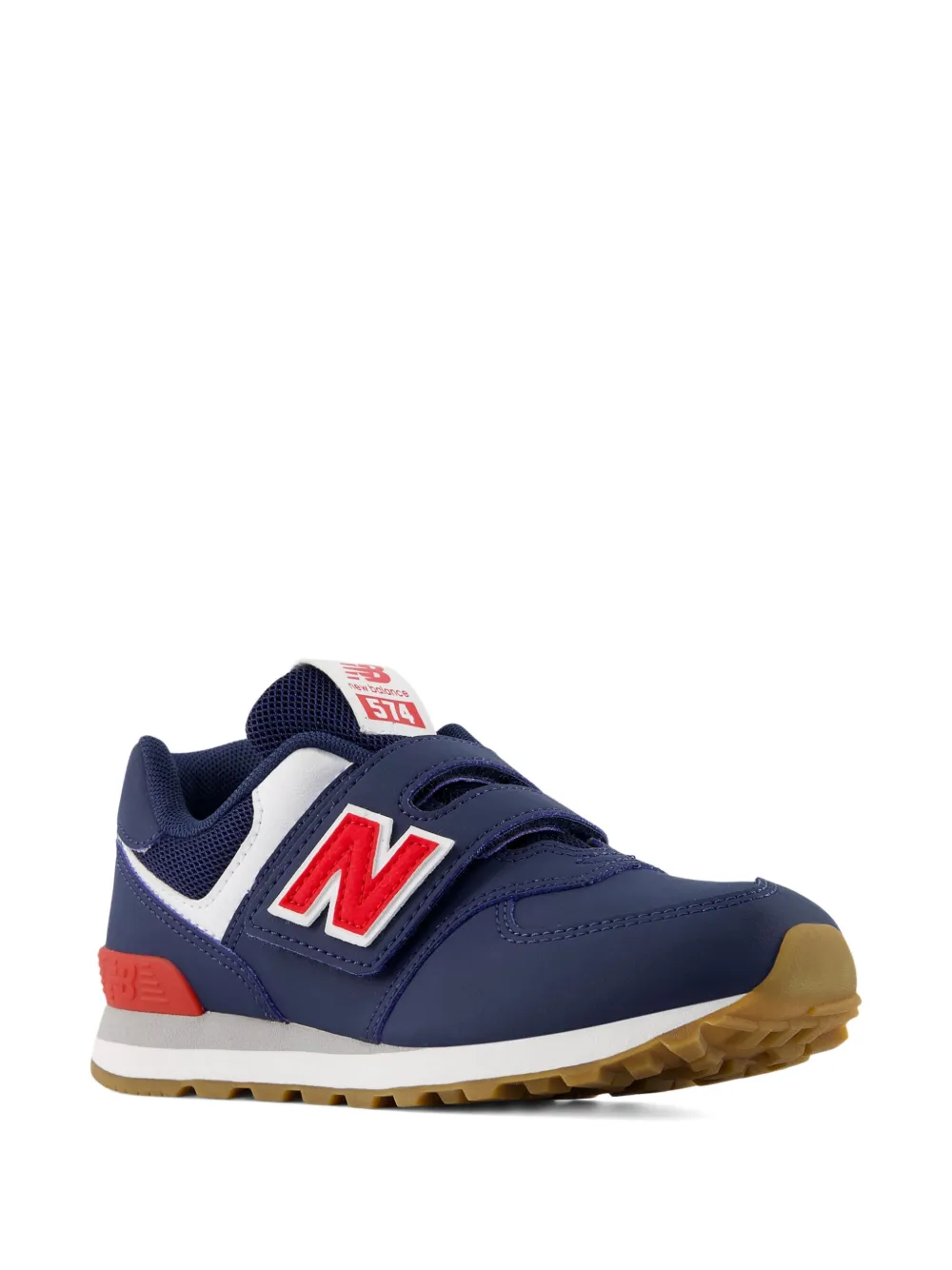 New Balance Kids 574 klittenband sneakers Blauw