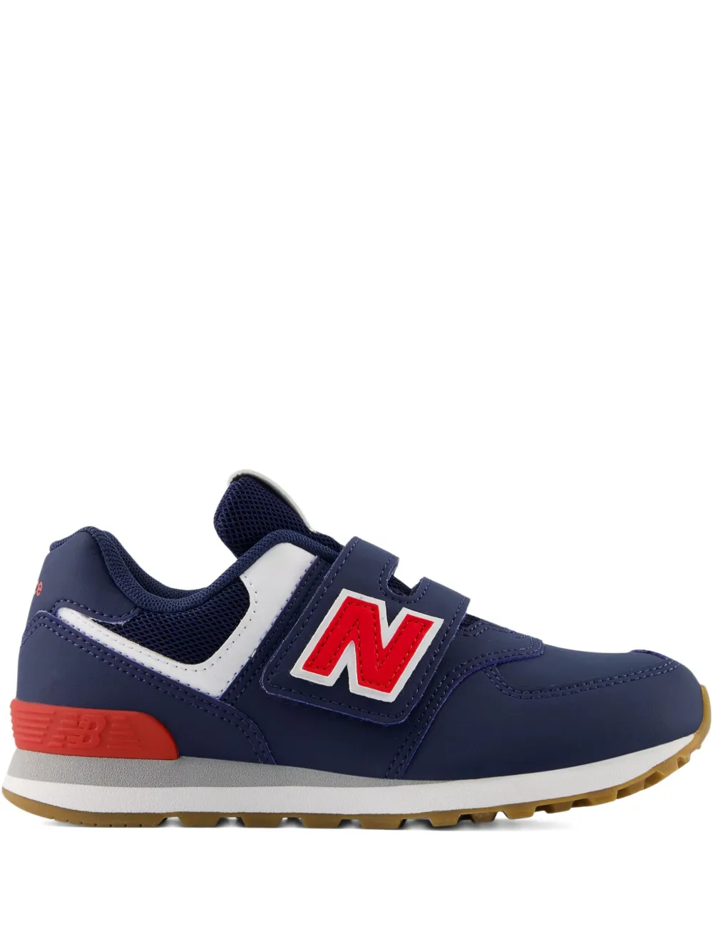 New Balance Kids 574 klittenband sneakers Blauw