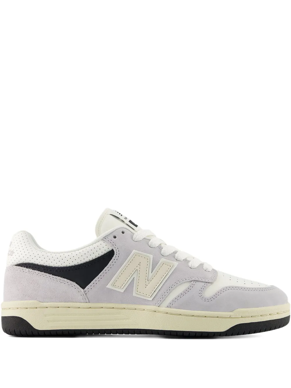 New Balance 480 leather suede trainers | Grey | Image 1