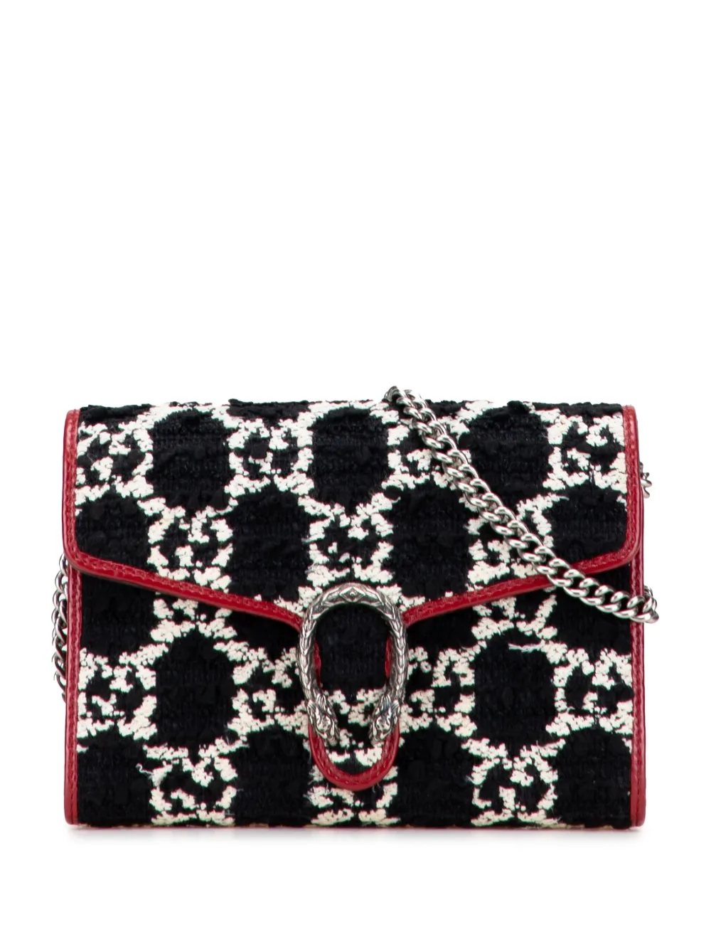 Gucci Pre-Owned 2000-2025 GG Tweed Dionysus Wallet on Chain crossbody Gucci Pre-Owned 2000-2025 GG Tweed Dionysus Wallet on Chain crossbody