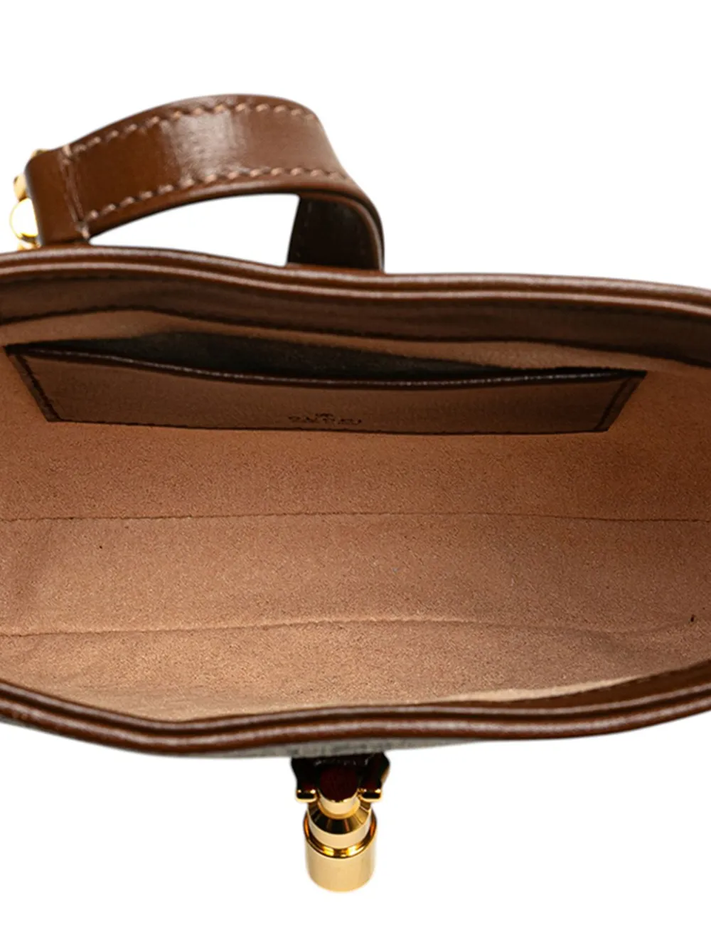 Pre-owned Gucci 2016-2025 Mini Gg Supreme Jackie 1961 Crossbody Bag In Brown