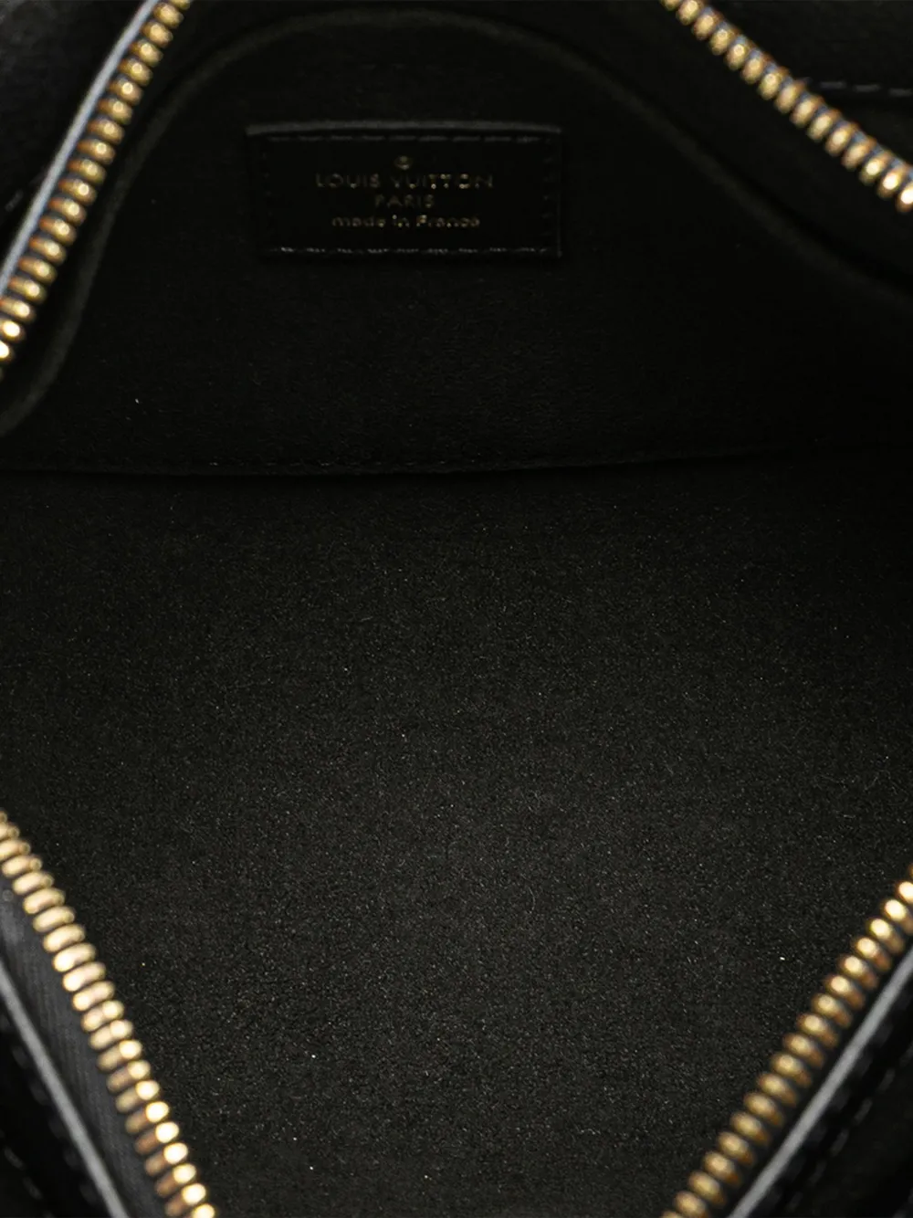 Pre-owned Louis Vuitton 2021-2025 Monogram Giant Empreinte Onthego East West Satchel In Black