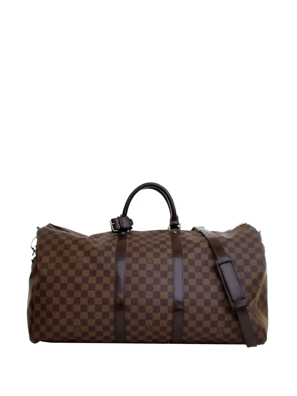 Louis Vuitton Pre-Owned 2011 Damier Ebene Keepall Bandouliere 55 Louis Vuitton Pre-Owned 2011 Damier Ebene Keepall Bandouliere 55