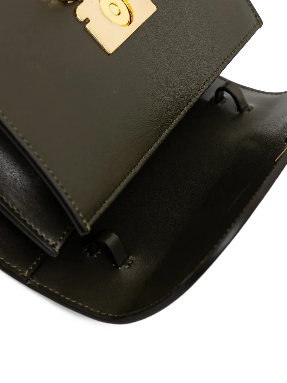 Victoria Beckham Gold-tone-hardware Cross-body Bag In Green