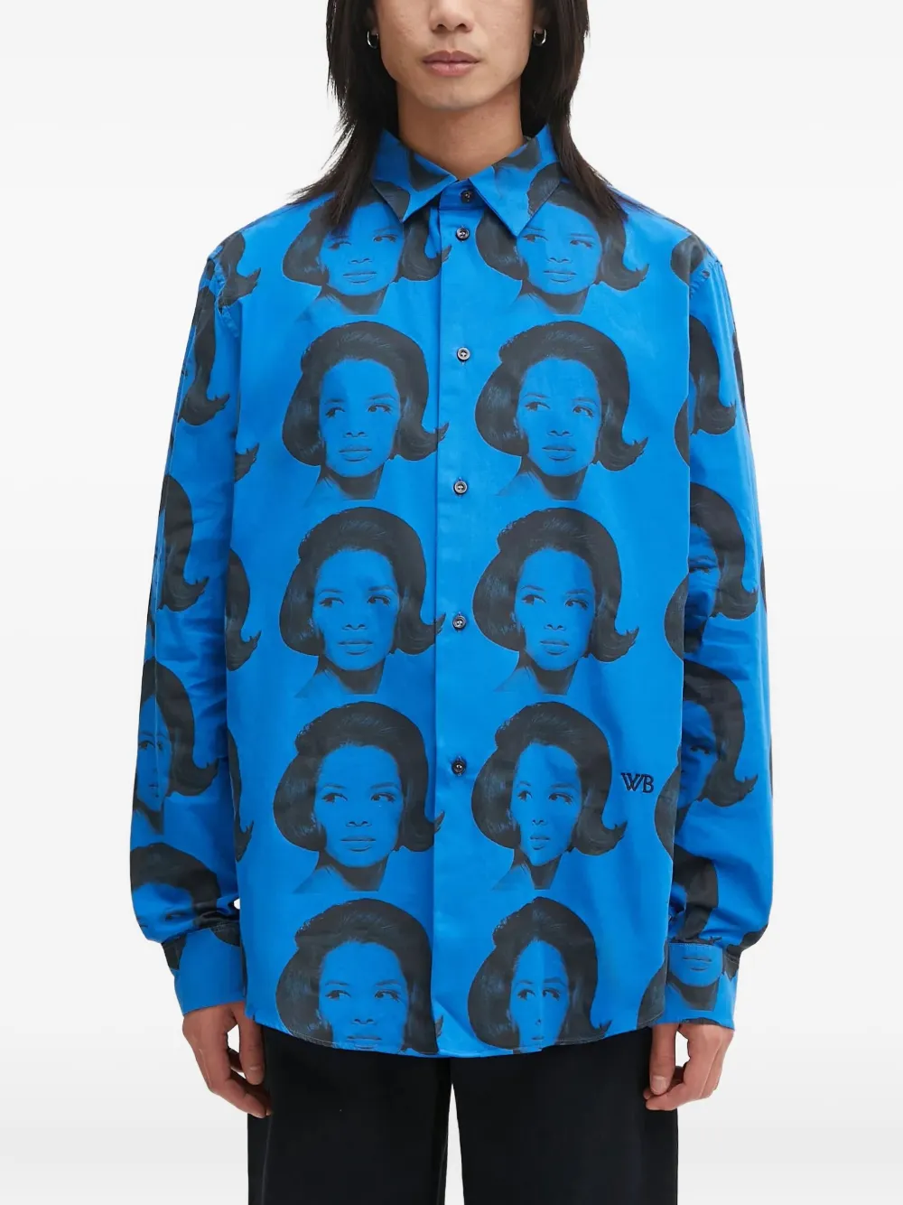 Wales Bonner camisa Selah | azul | Image 1
