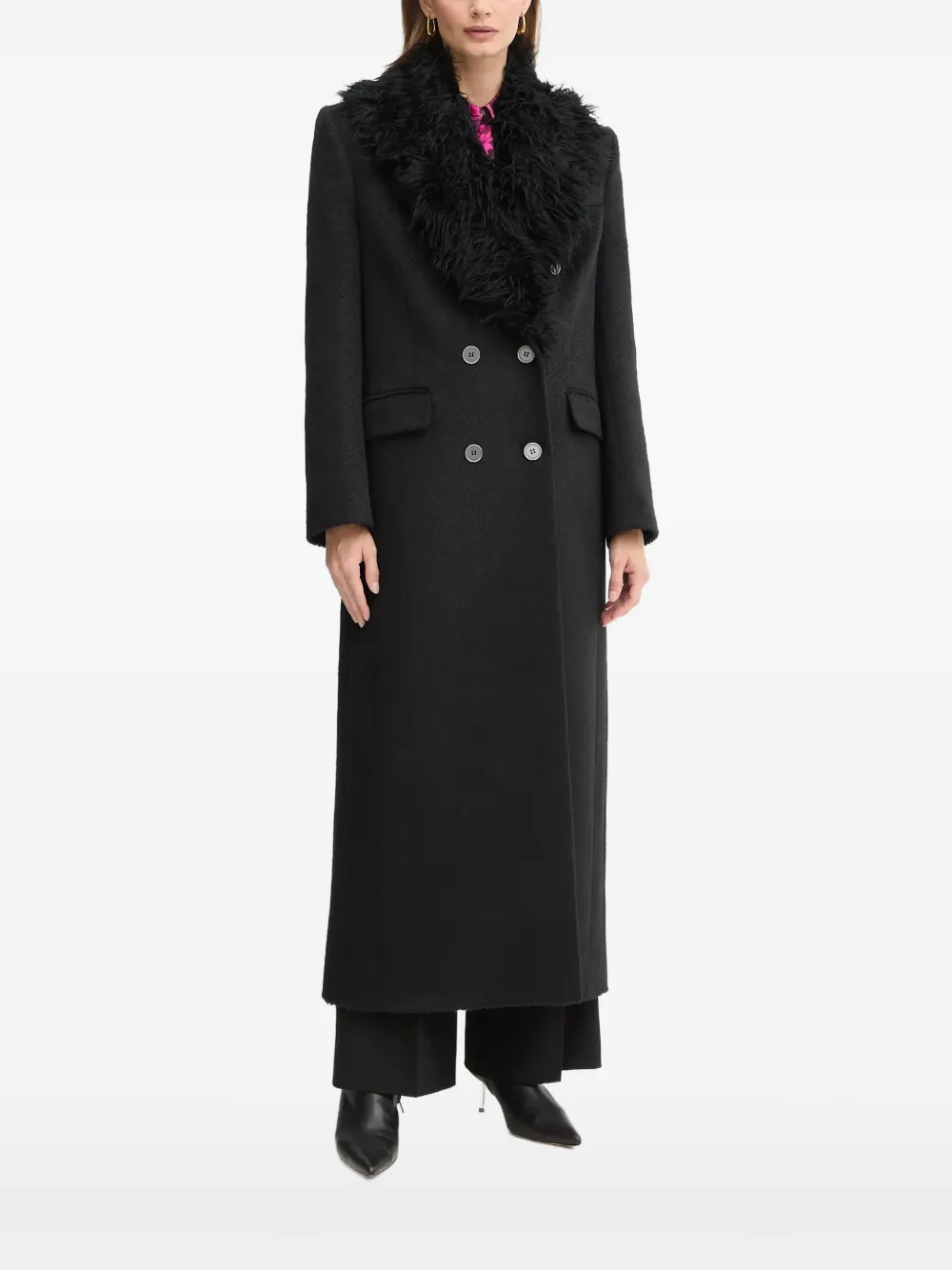 Versace Jeans Couture double-breasted coat - Nero