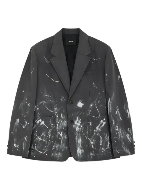 We11done paint-splatter blazer