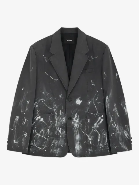 We11done paint-splatter blazer