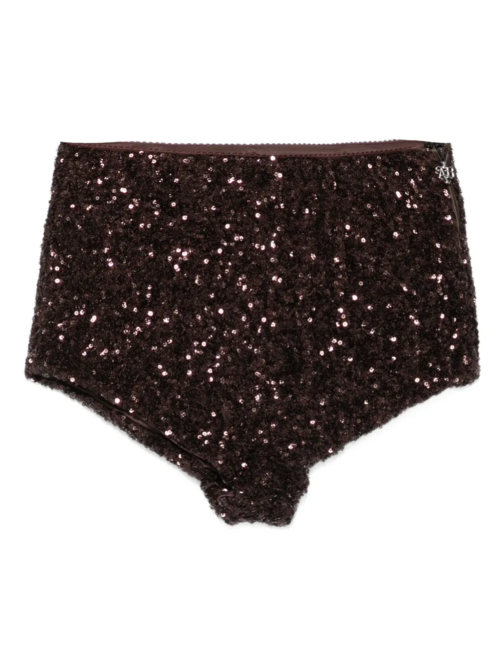 Aniye By sequined mini shorts | Brown | Image 1