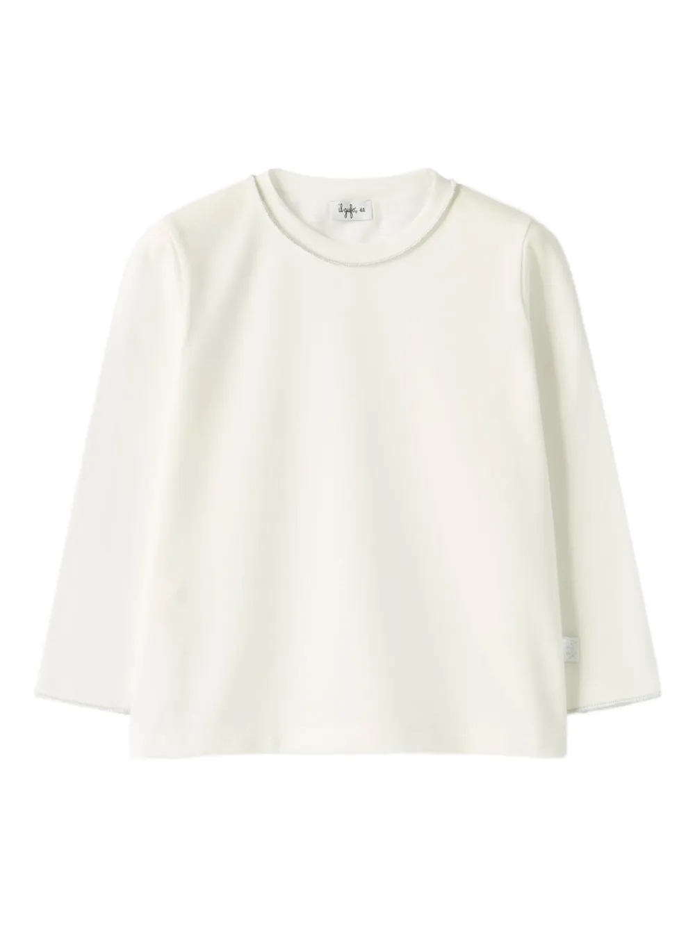 Il Gufo playera con ribete en contraste | blanco | Image 1