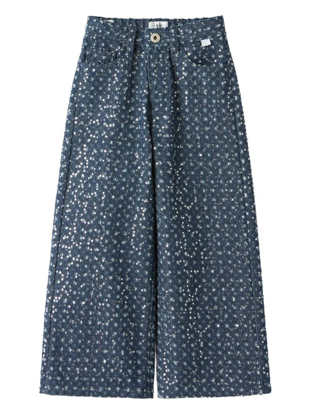 Il Gufo sequin-embellished trousers | Blue | Image 1