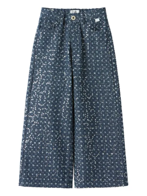 Il Gufo sequin-embellished trousers