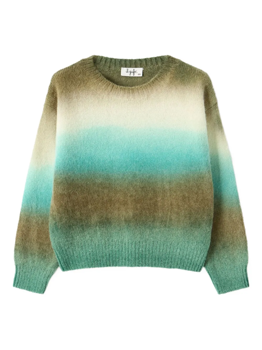 Il Gufo Maglione girocollo sfumato - Verde