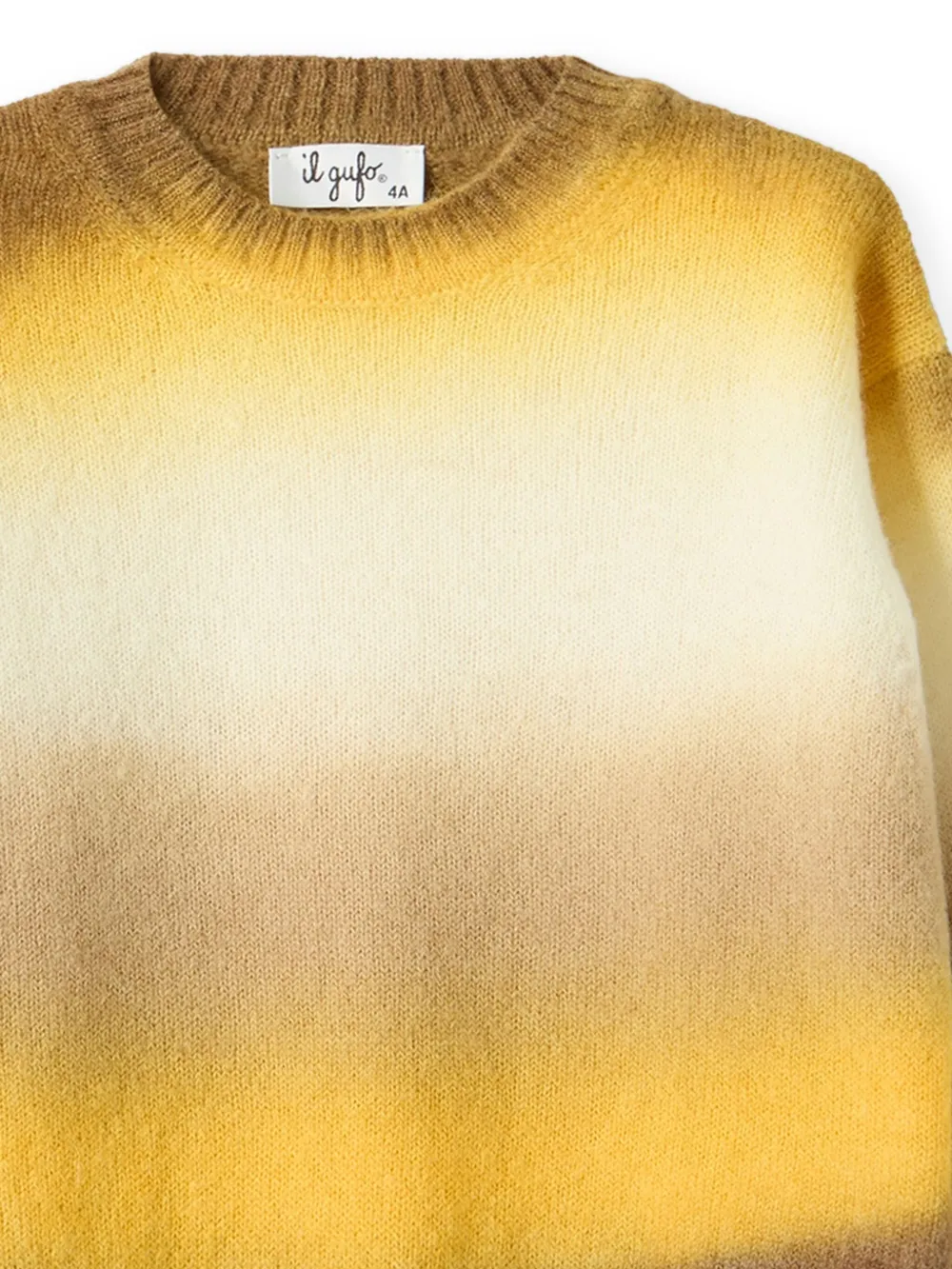  Il Gufo Pull à Effet Dégradé - Jaune 