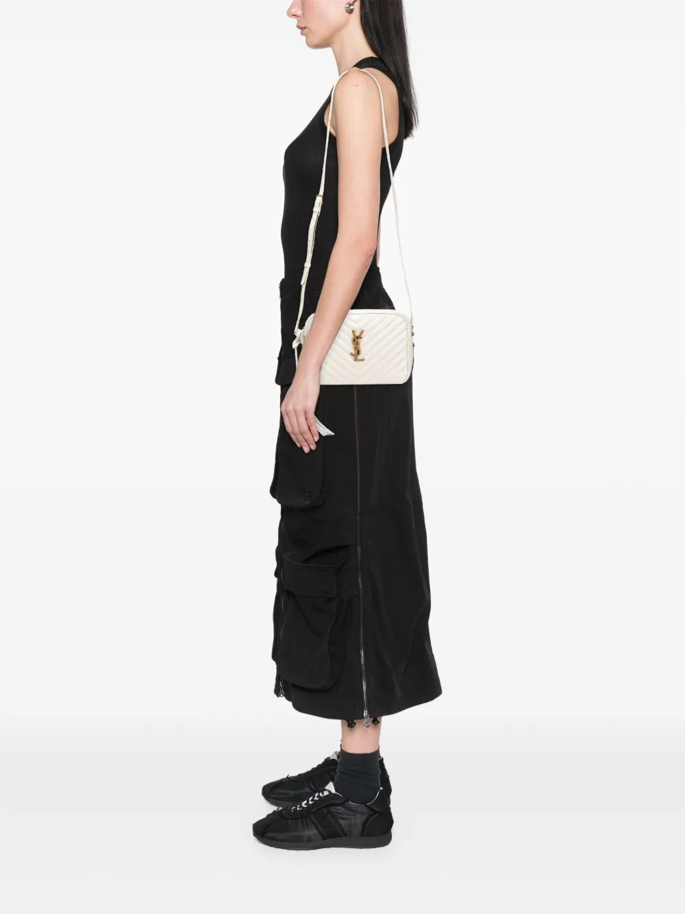 Saint Laurent Pre-Owned 2021 Quilted Leather Monogram Lou Camera Bag crossbody bag | Pre-Owned | Image 2