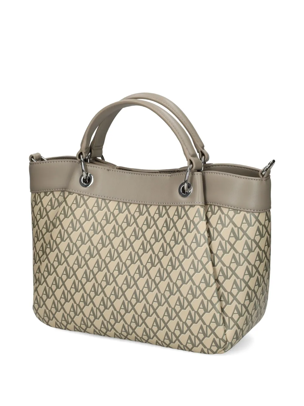 Armani Exchange monogram tote bag - Beige