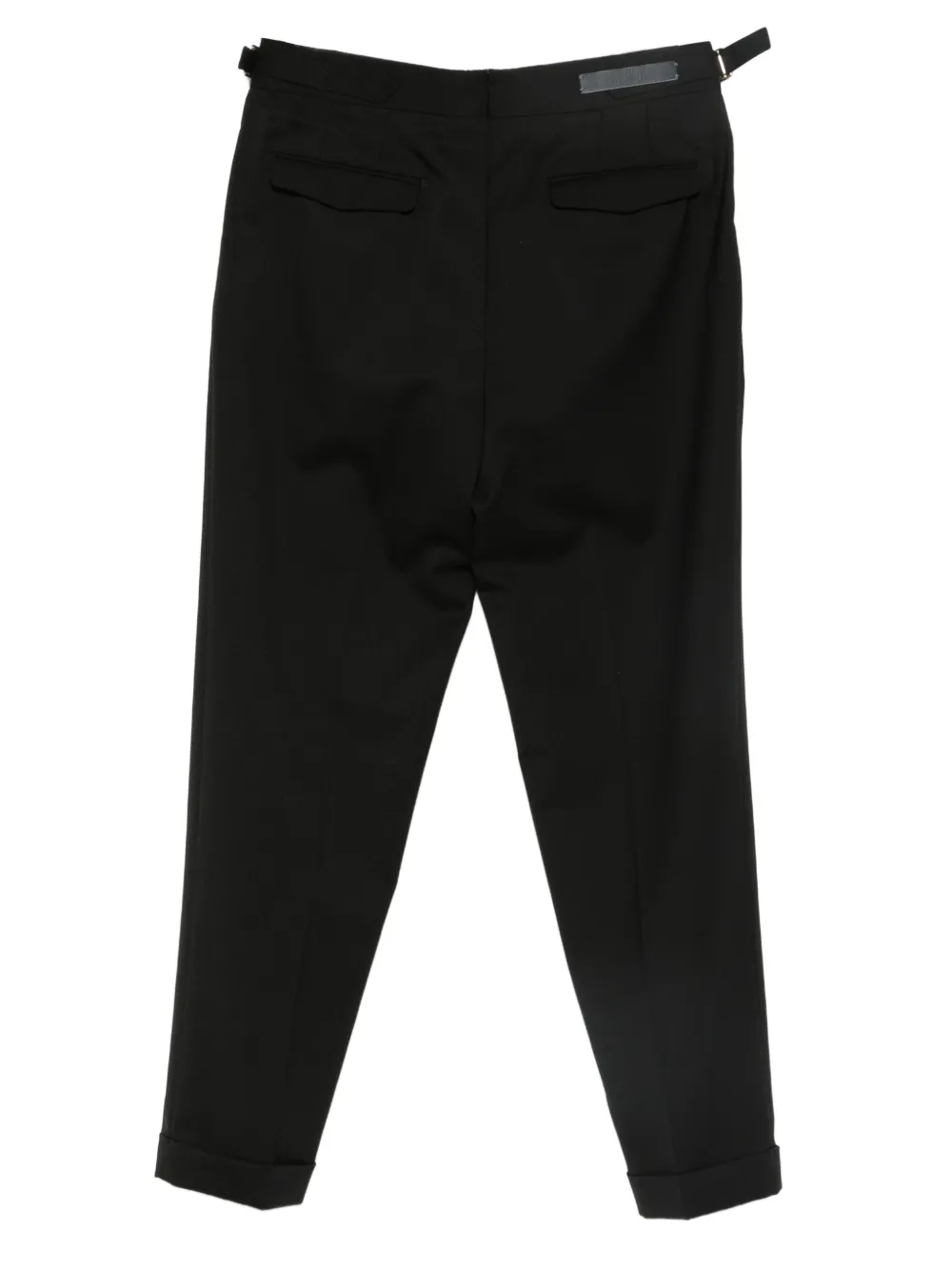 Briglia 1949 Broek met omgeslagen pijpen Zwart