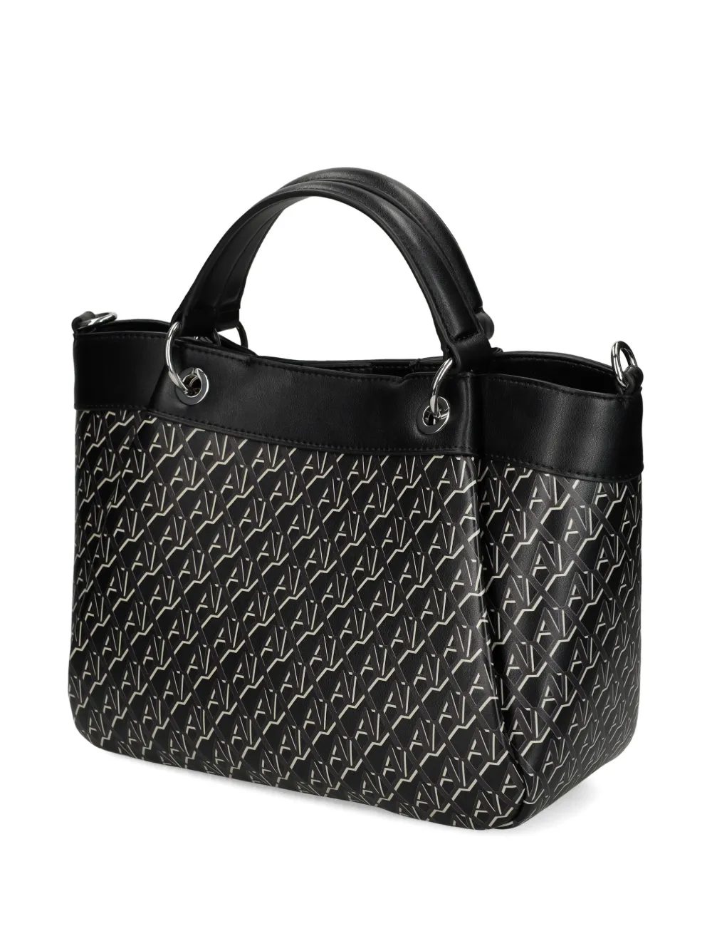 Armani Exchange Shopper met logo Zwart
