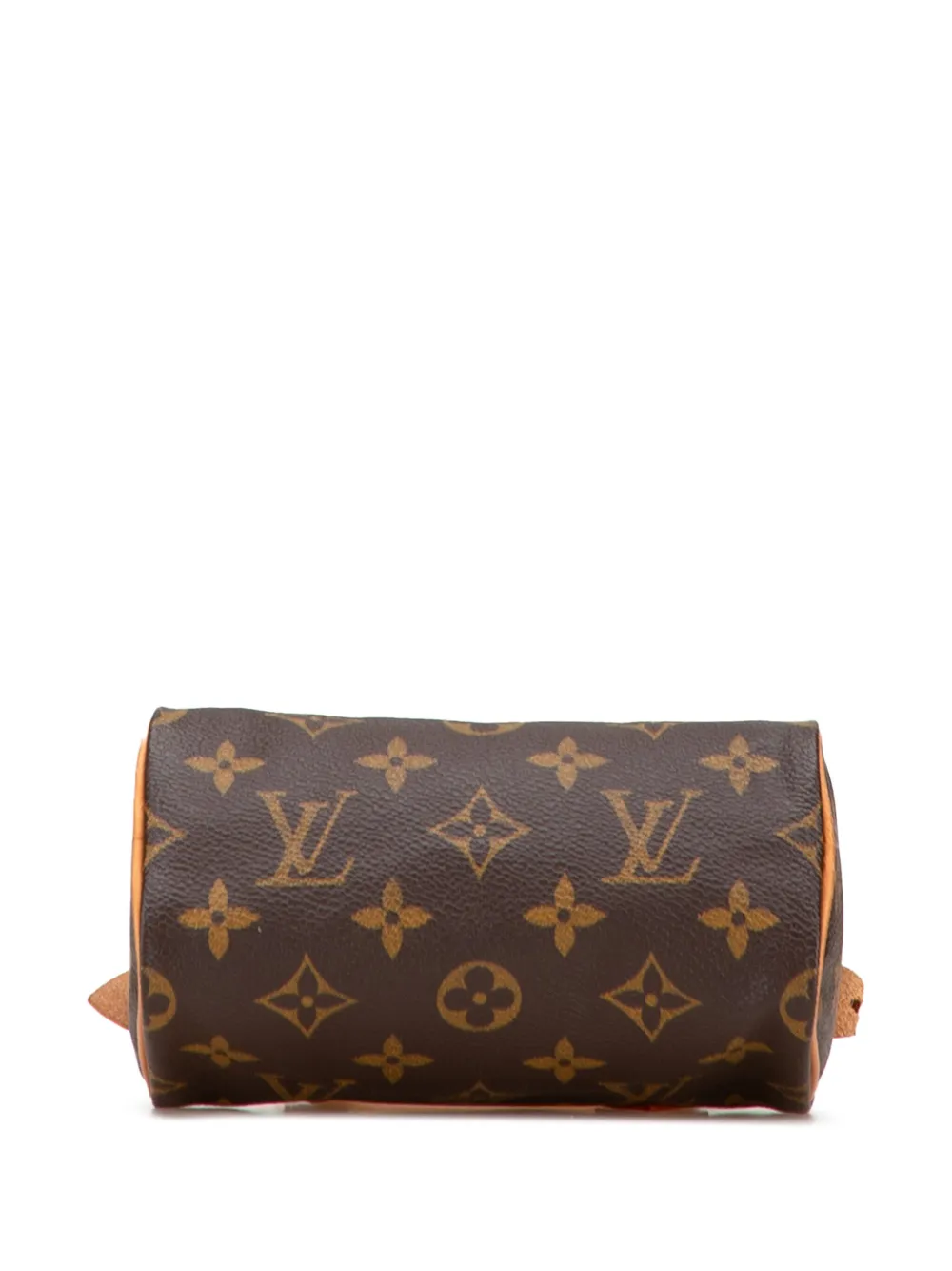 Pre-owned Louis Vuitton 1997 Monogram Mini Speedy Hl Satchel In Brown
