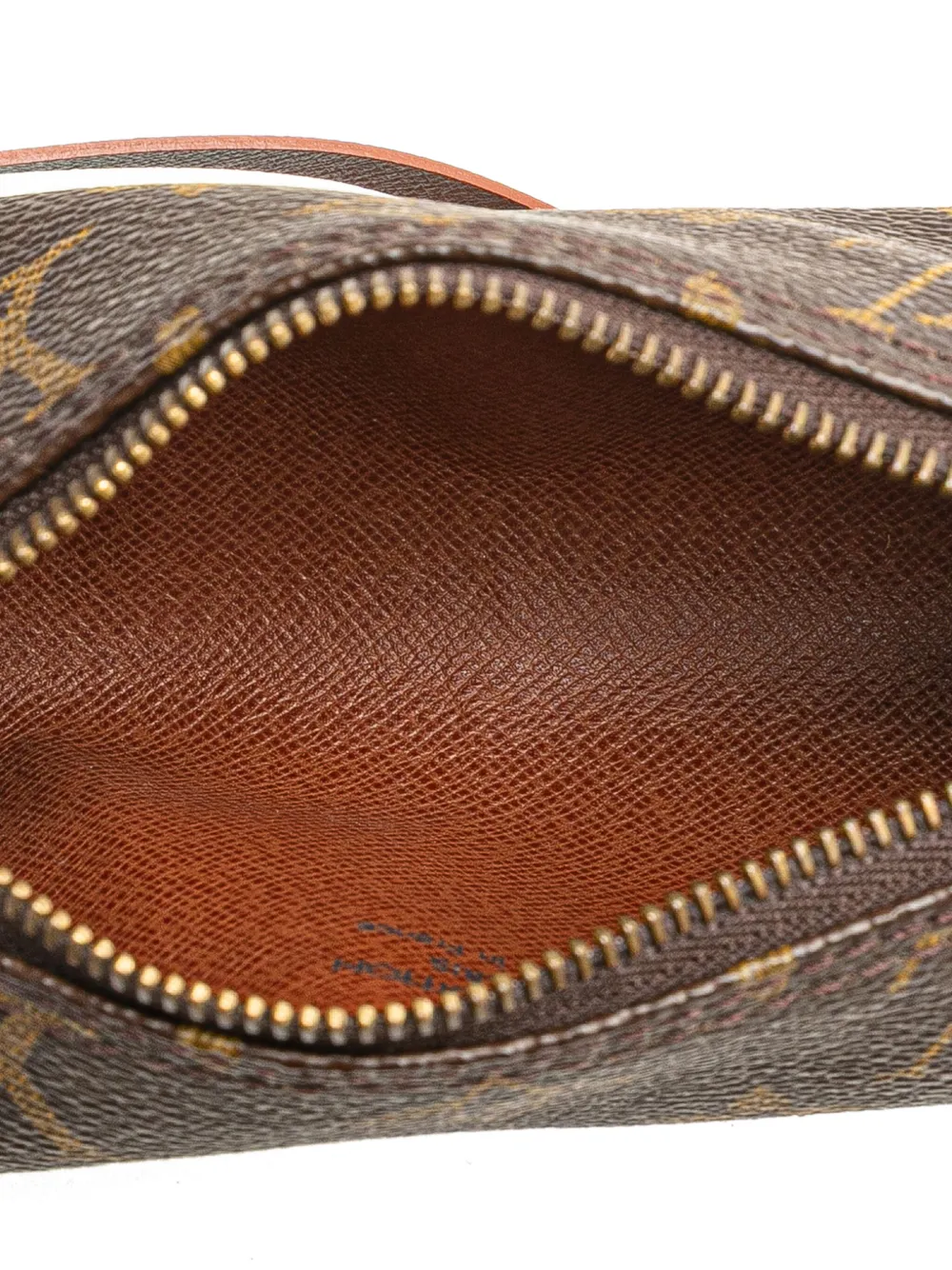 Pre-owned Louis Vuitton 1990-2010 Monogram Papillon Pochette Handbag In Brown
