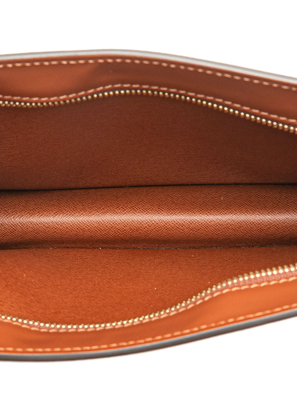 Pre-owned Louis Vuitton 2000 Monogram Pochette Homme Clutch Bag In Brown