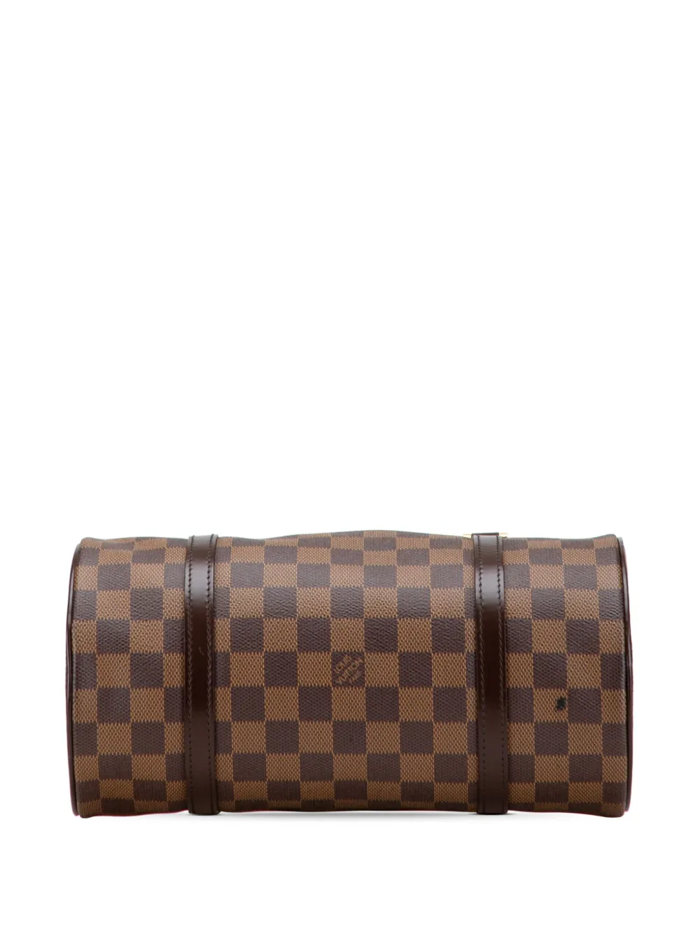 Pre-owned Louis Vuitton 2004 Damier Ebene Papillon 26 Handbag In Brown