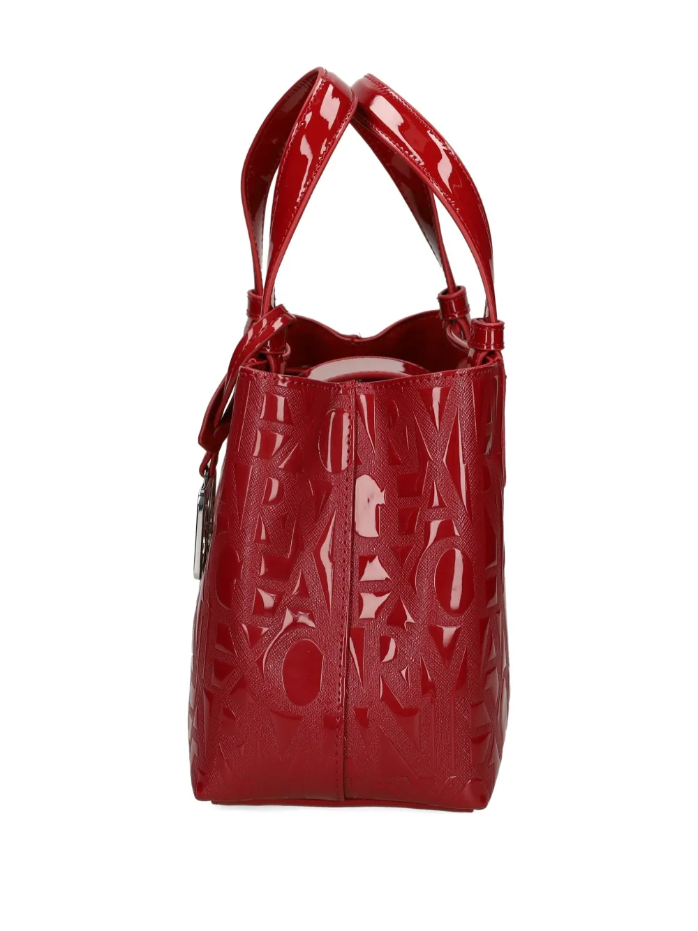 Armani Exchange Embossed Tote Bag In Red