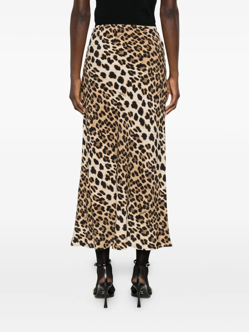 Aniye By Leopard-print Midi Skirt In Brown