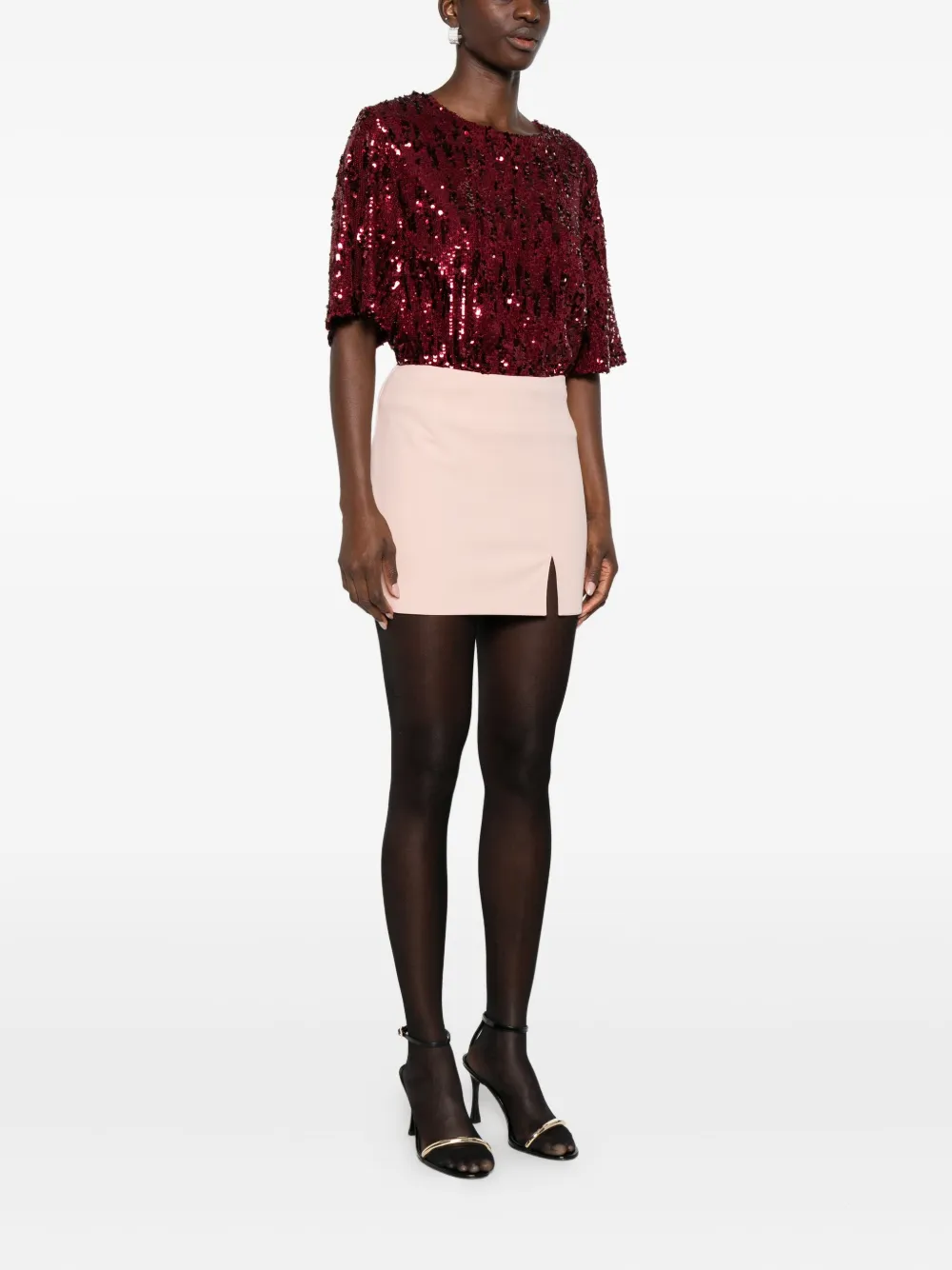Aniye By Side-slit Mini Skirt In Pink