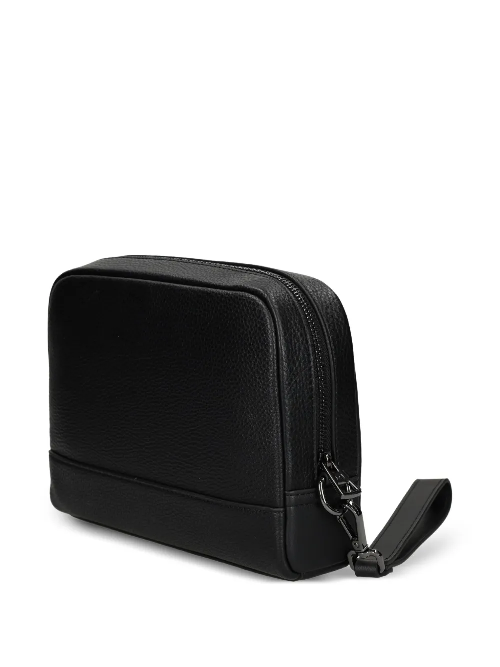 Tommy Hilfiger Stripe-detail Panelled Wash Bag In Black