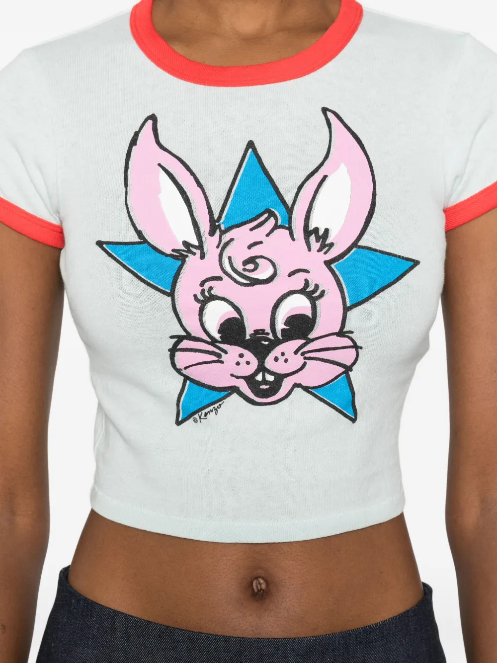 Kenzo Cartoon T-shirt Blauw