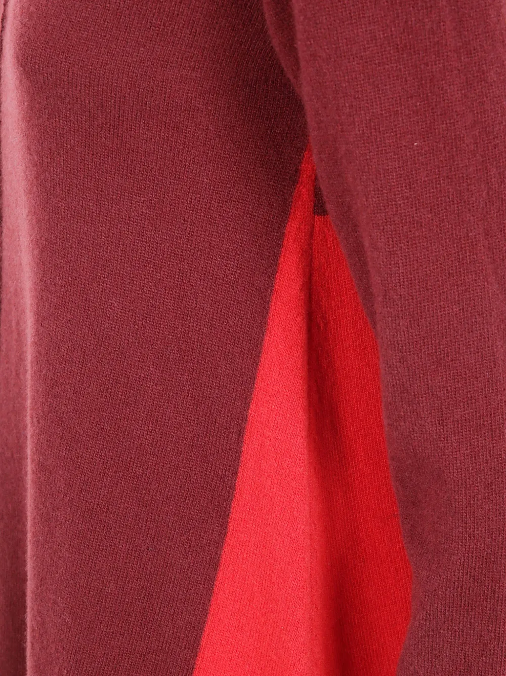 Pierantonio Gaspari Turtleneck Colourblock Mini Dress In Red