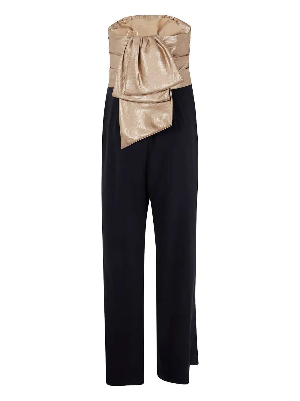 Lauren Ralph Lauren strapless jumpsuit - Zwart