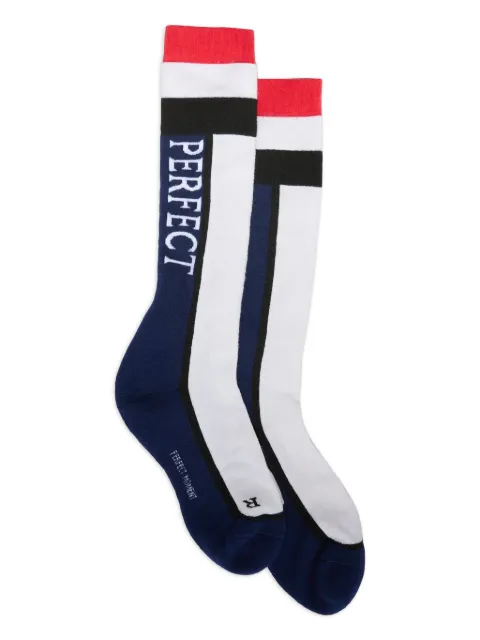 Perfect Moment striped skiwear socks