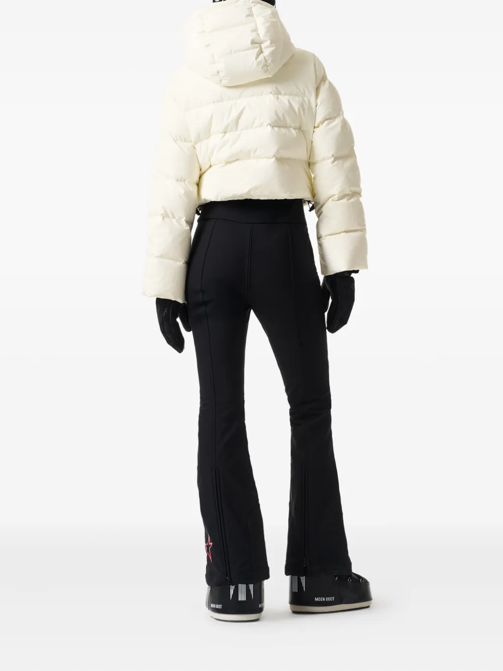Perfect Moment Hooded Padded Ski Suit In White