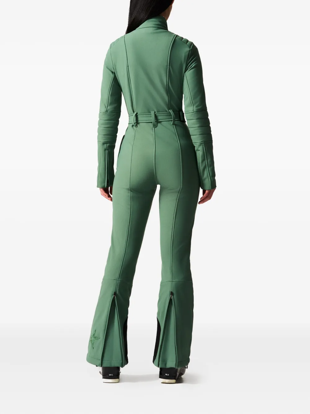 Perfect Moment Belted Ski Suit In Green