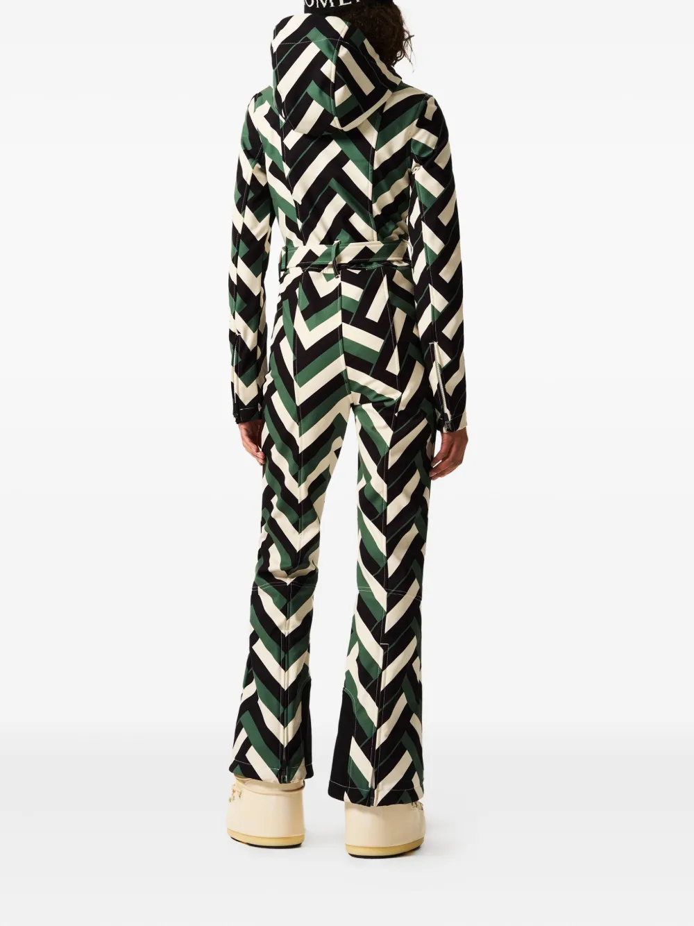 Perfect Moment Tignes Hooded Ski Suit In Green