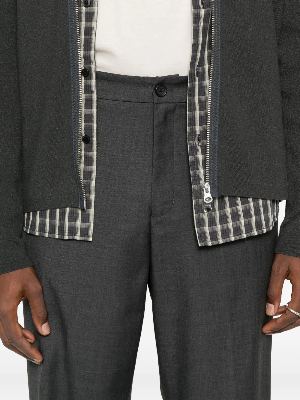 SAMSOE Straight broek Grijs