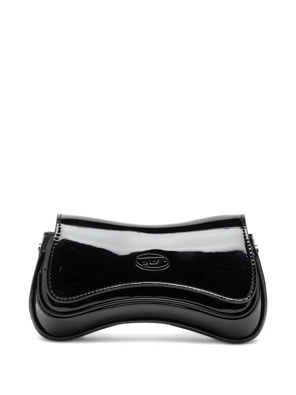 Diesel small logo-plaque crossbody bag | Black | Image 1
