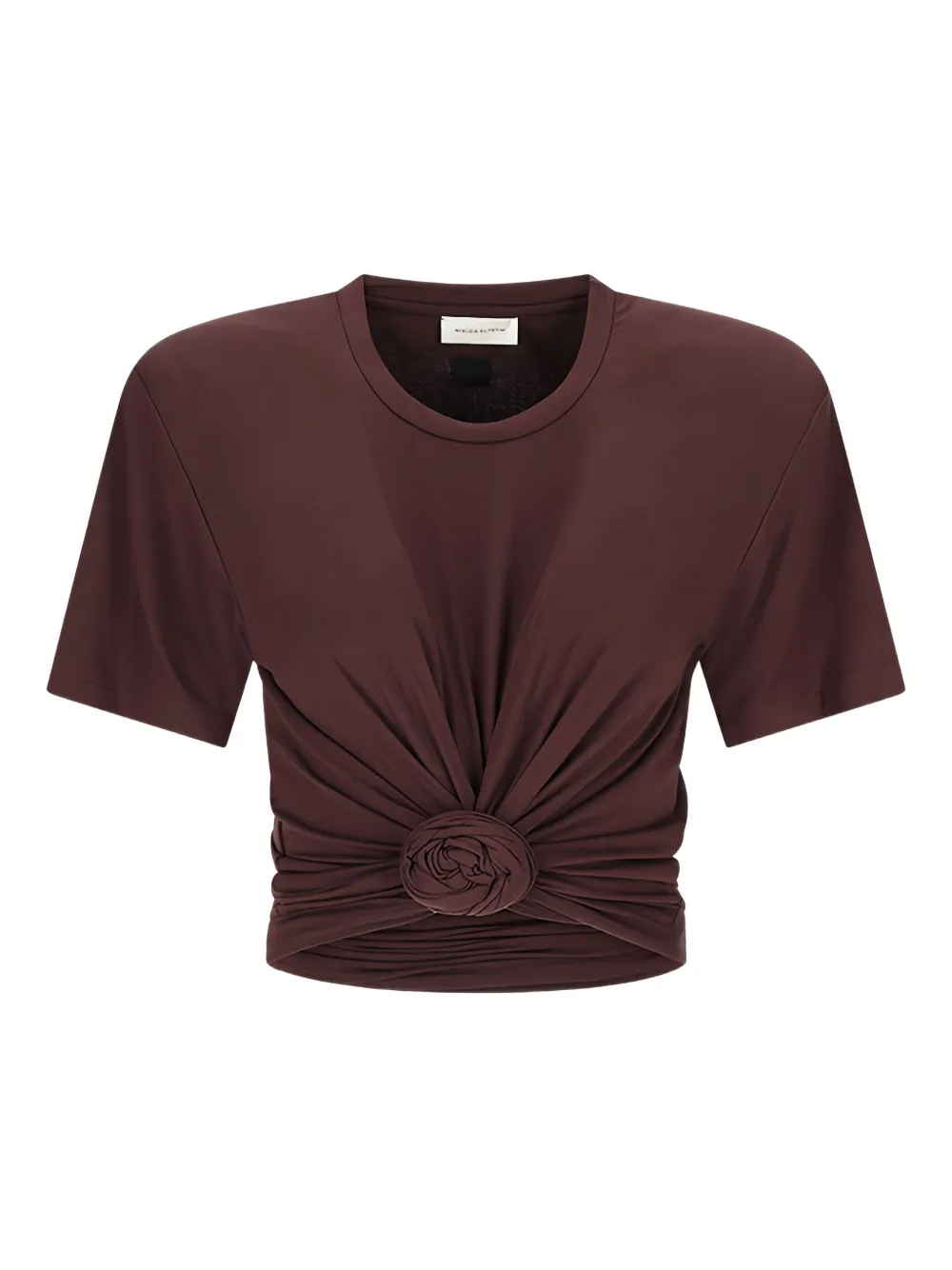 Magda Butrym knotted T-shirt | Brown | Image 1