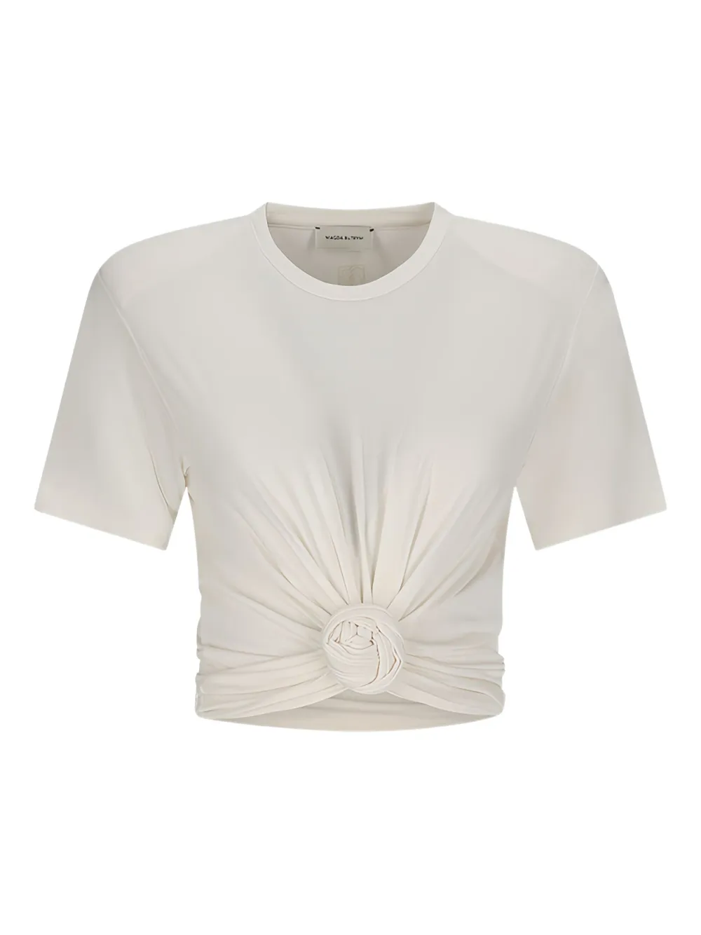 Magda Butrym Knot-detailing T-shirt In Neutral