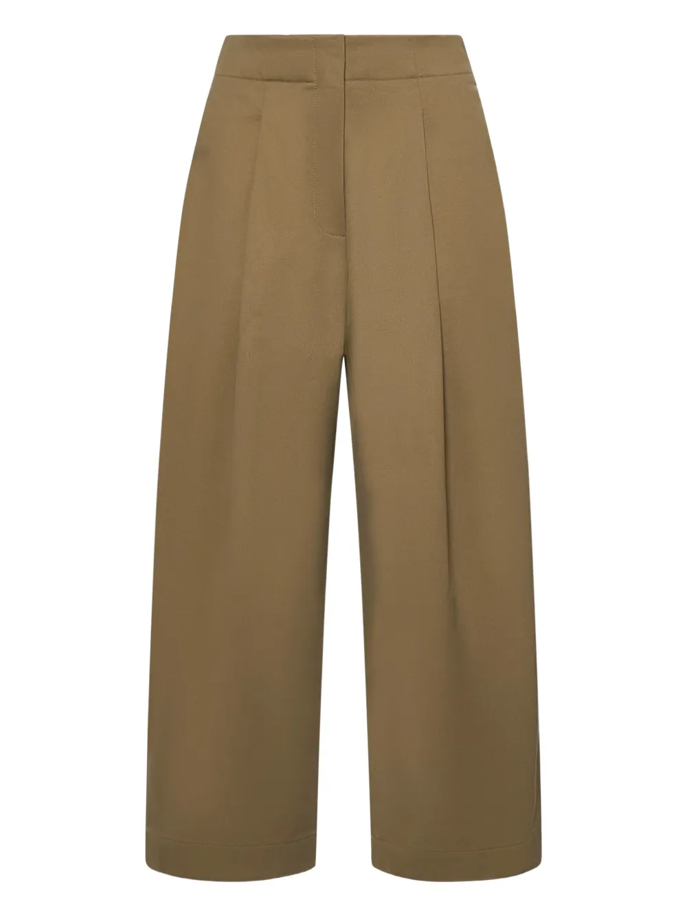 Studio Nicholson Dordoni High-waist Welt-pocket Trousers In Brown