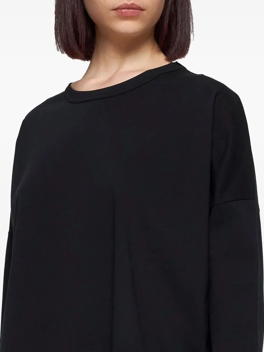 Studio Nicholson Dropped-shoulder Long-sleeve T-shirt In Black